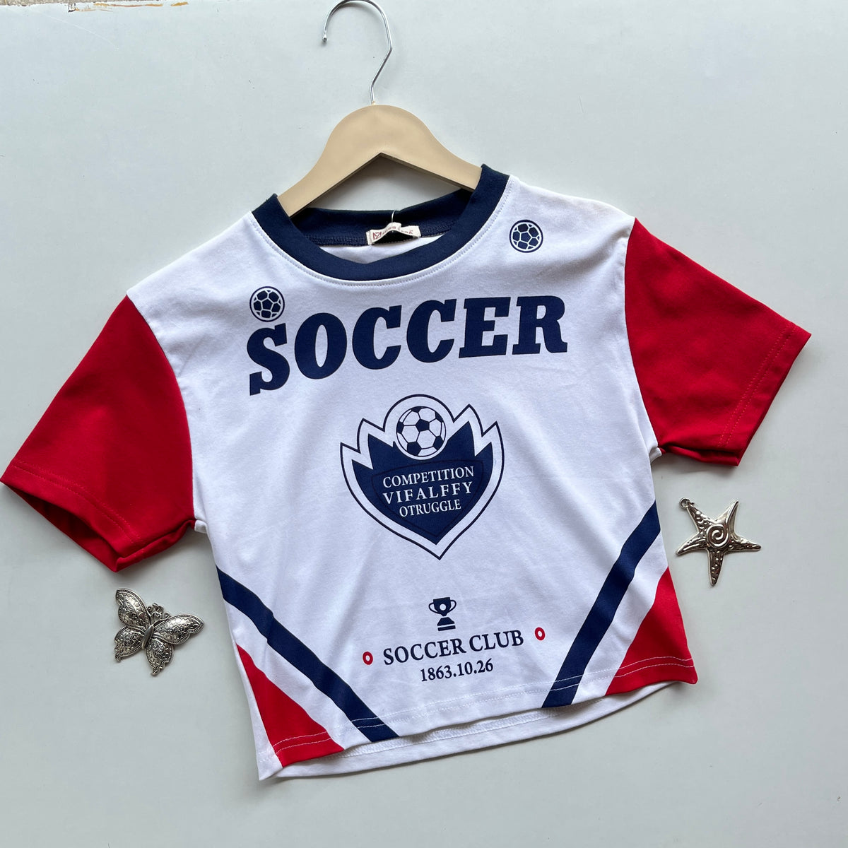 Soccer Crop Tee
