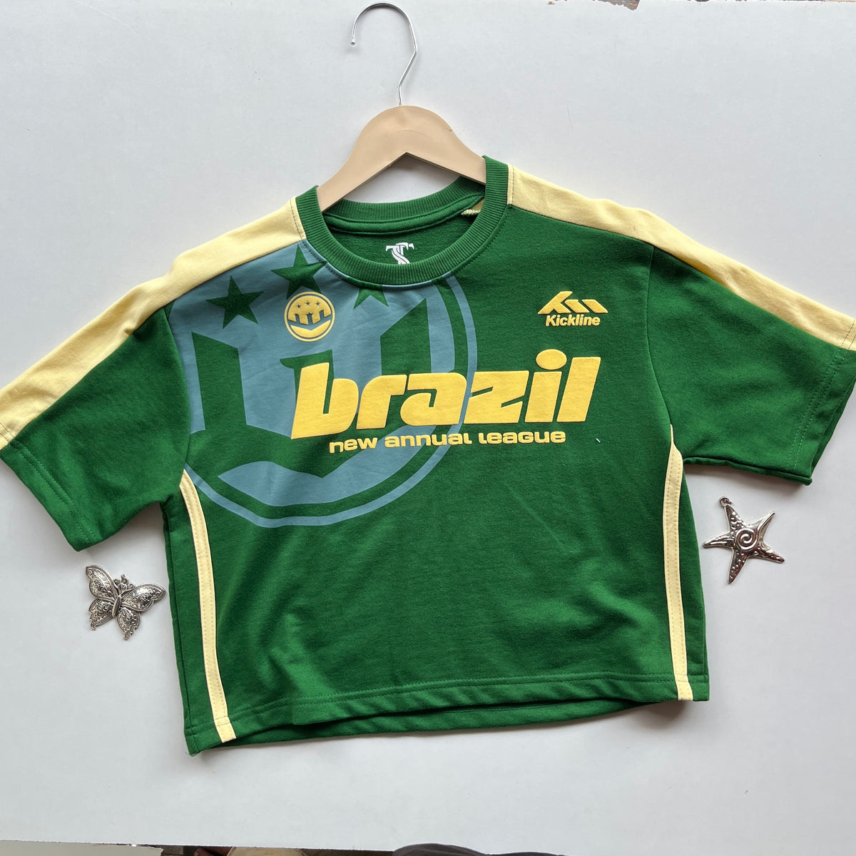 Brazil Crop Baby Tee